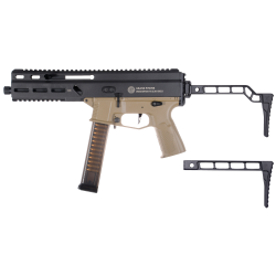 Delta Armory SMG STRIBOG SP10A3 Charlie Upgrade Minimalist Stock Tan 110BBs 1.3J