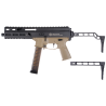 Delta Armory SMG STRIBOG SP10A3 Charlie Upgrade Minimalist Stock Tan 110BBs 1.3J