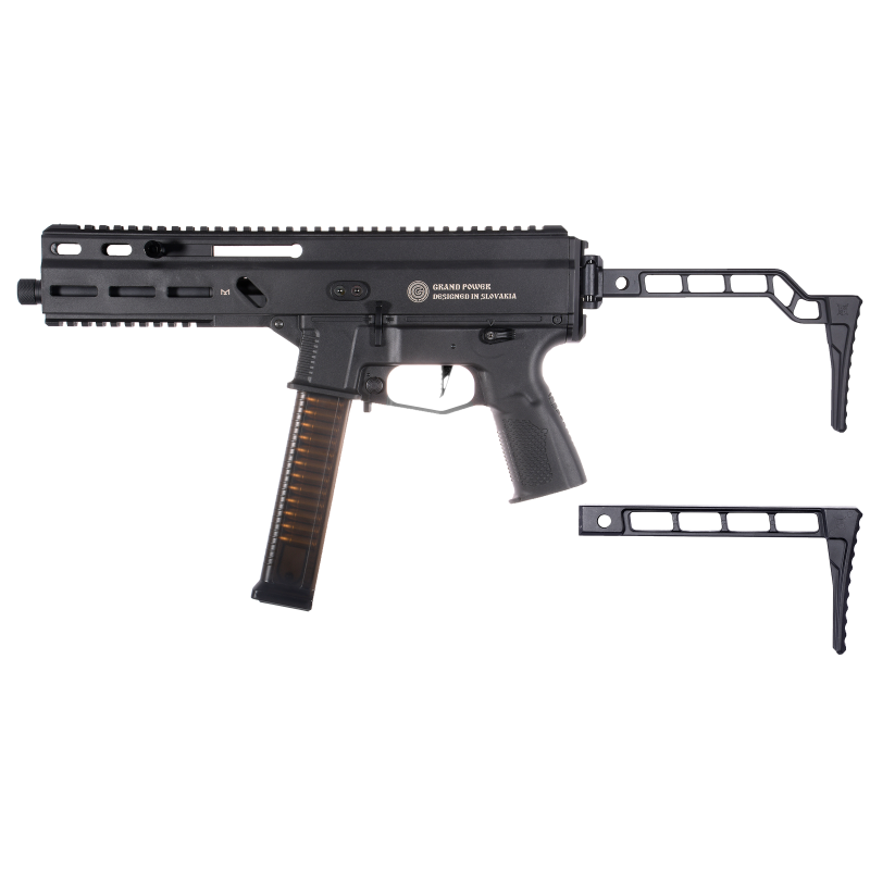 Delta Armory SMG STRIBOG SP10A3 Charlie Upgrade Minimalist Stock Black 110BBs 1.3J