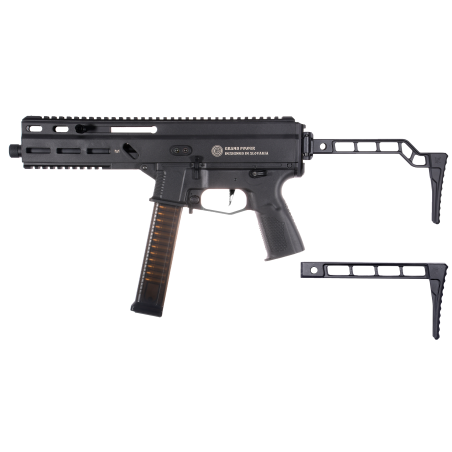 Delta Armory SMG STRIBOG SP10A3 Charlie Upgrade Minimalist Stock Black 110BBs 1.3J