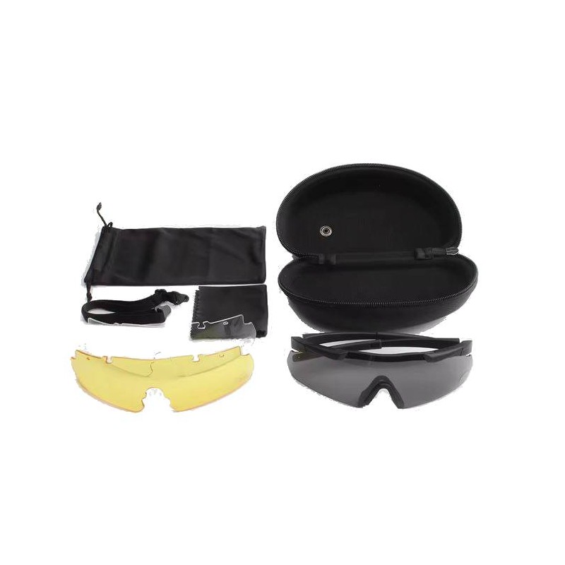ACM Lunettes Pack JSJM CS Black Tactical Interchangeable