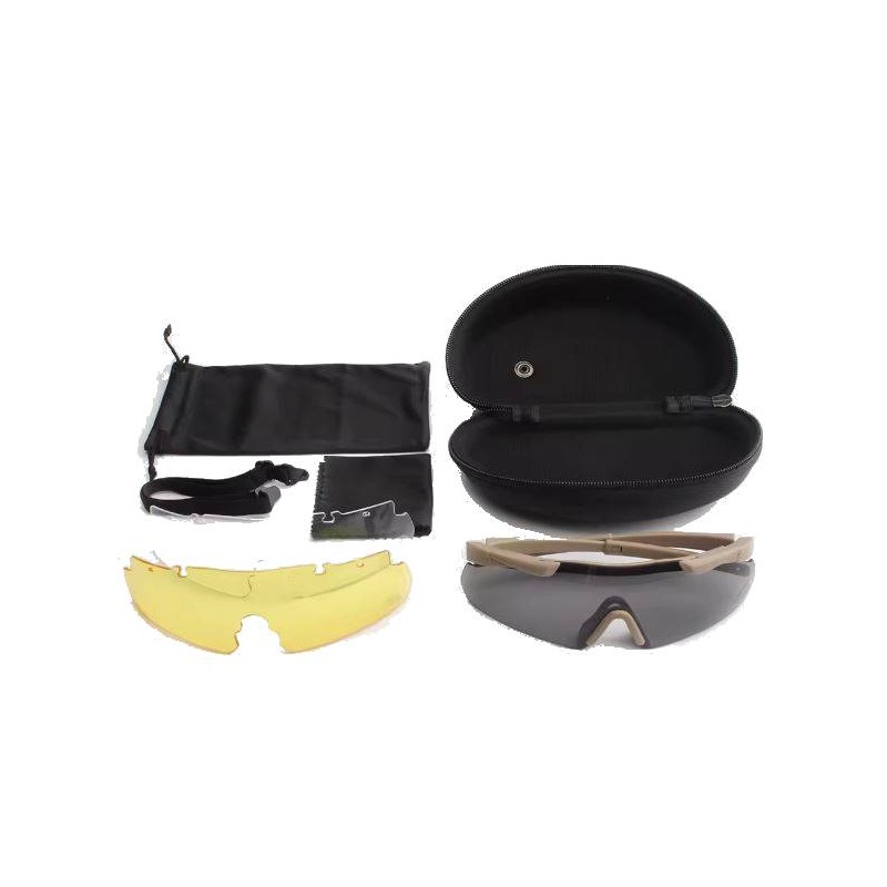 ACM Lunettes Pack JSJM CS Tan Tactical Interchangeable