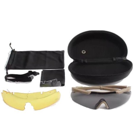 ACM Lunettes Pack JSJM CS Tan Tactical Interchangeable