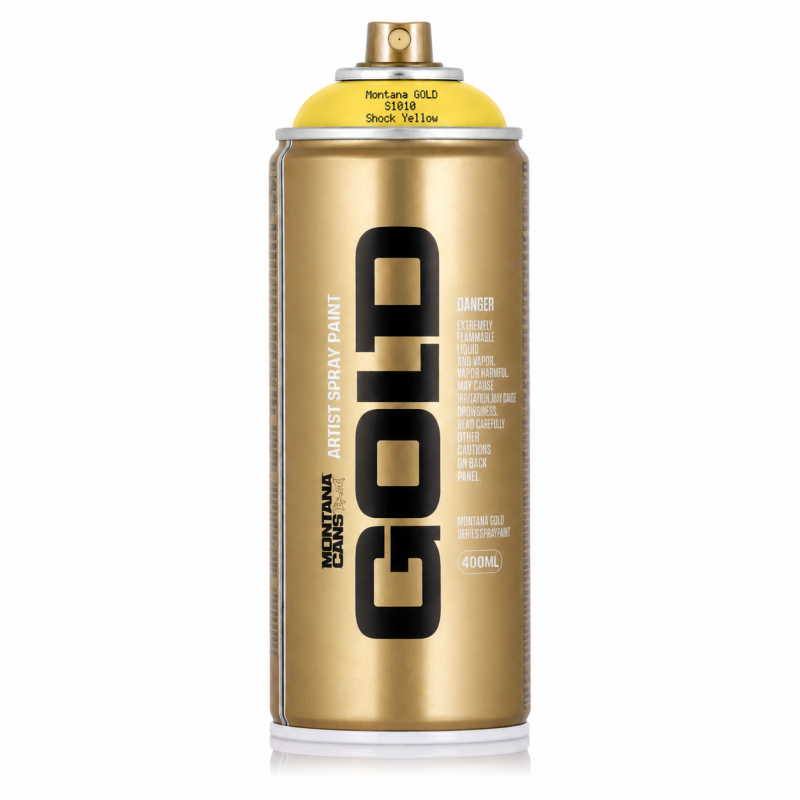 Montana NTM Bombe Peinture : Jaune Gold Shock S1010