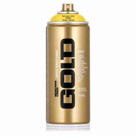 Montana NTM Bombe Peinture : Jaune Gold Shock S1010