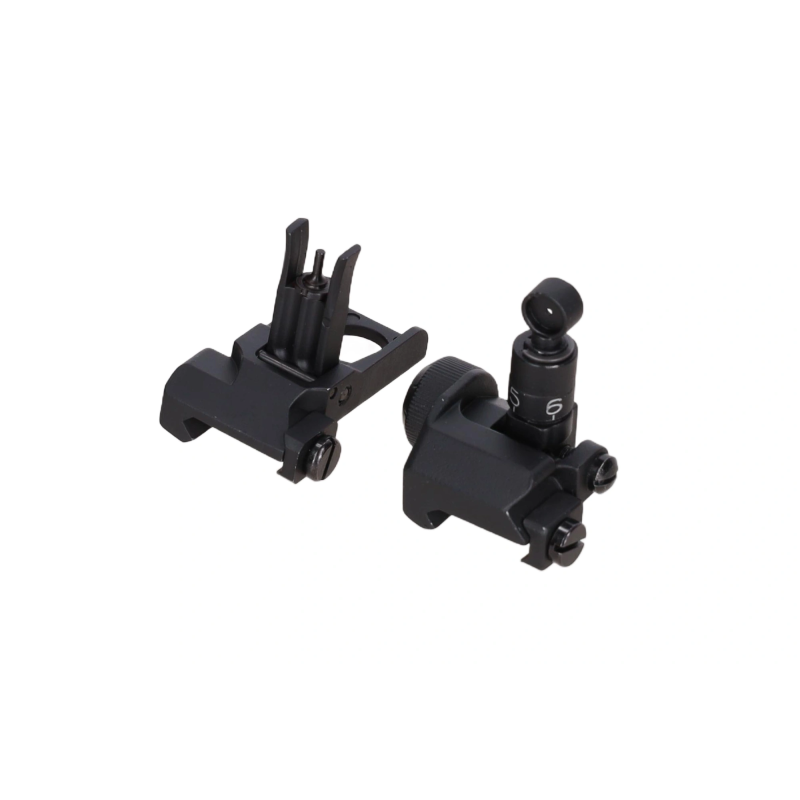 DBoys Folding Sight Set Métal Picatinny Black