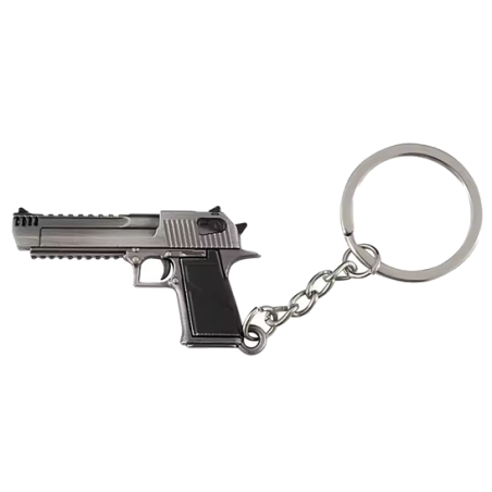 ACM Porte Clé Métal 50AE Desert Eagle Silver/Bk 50mm