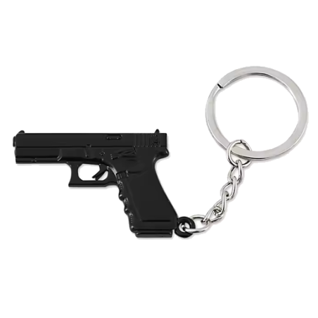 ACM Porte Clé Métal Glock G18C Bk 50mm