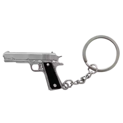 ACM Porte Clé Métal Colt 1911 Chrome/Bk 50mm