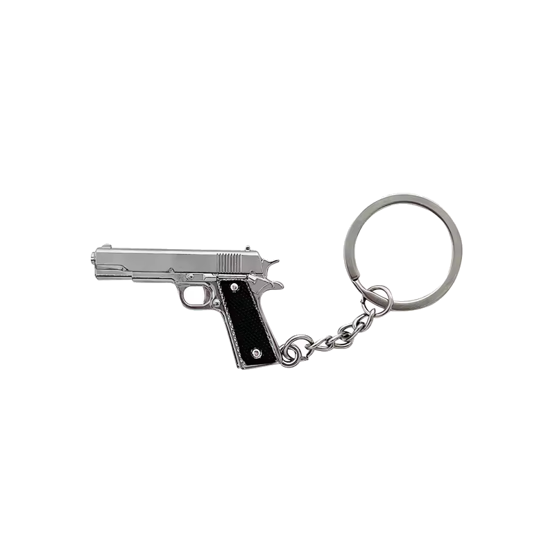 ACM Porte Clé Métal Colt 1911 Chrome/Bk 50mm