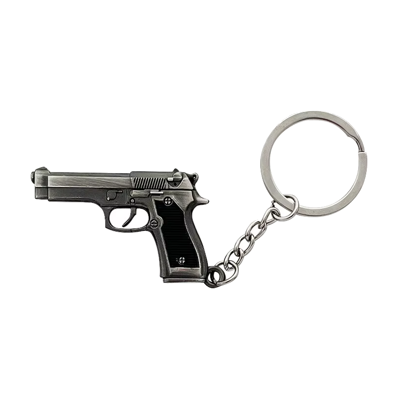 ACM Porte Clé Métal M9 Gris/Bk 50mm