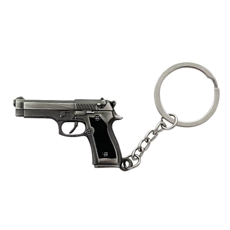 ACM Porte Clé Métal M9 Gris/Bk 50mm