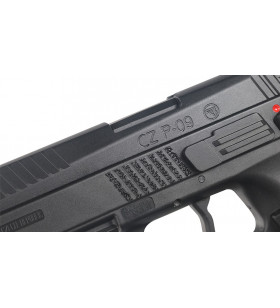 KJW CZ P-09 Noir Gaz Métal 25BBs 0.9J Case