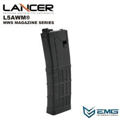 Angry Gun / EMG Lancer L5 Chargeur M4 Gaz Black 35BBs AWM