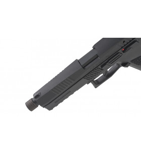 KJW CZ P-09 Noir Gaz Canon Fileté Métal 25BBs 0.9J