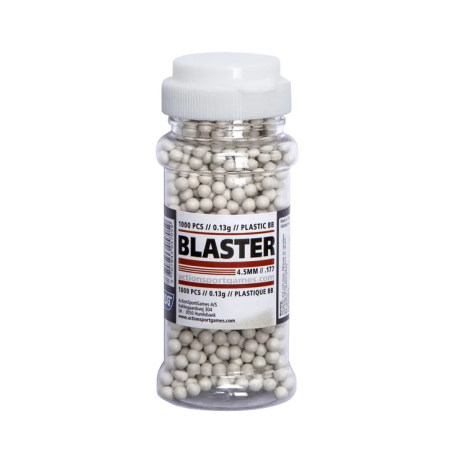 ASG Billes Plastic .177 / 4.5mm x1000 Blanche 0.13g