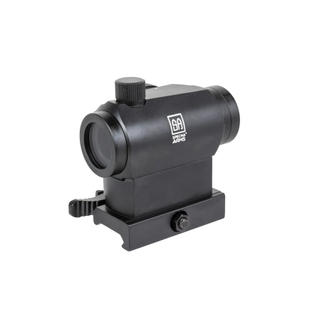 Specna Arms Red Dot T1 Core Noir avec Montage Haut & Bas Rét: Rouge/Vert