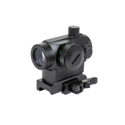Specna Arms Red Dot T1 Core Noir avec Montage Haut & Bas Rét: Rouge/Vert