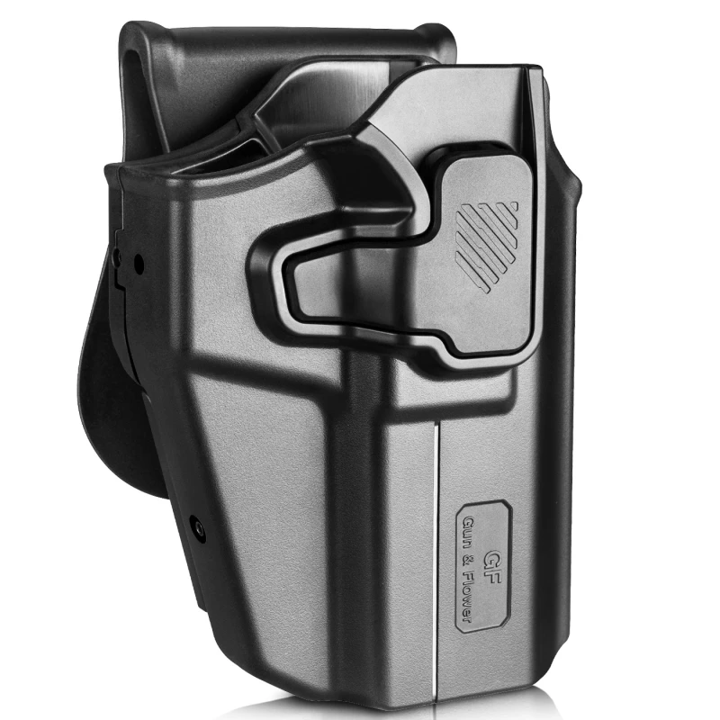ACM Gun Flower Holster Droitier OWB Rigide Universel Noir Per-Fit