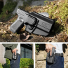 ACM Gun Flower Holster Droitier OWB Rigide Universel Noir Per-Fit