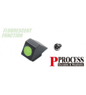 Guarder Steel Standard Night Front Sight Glock Marui (Green)