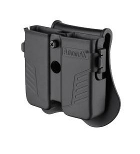 Amomax Double Porte Chargeur PA Universel Noir Rotatif 360°