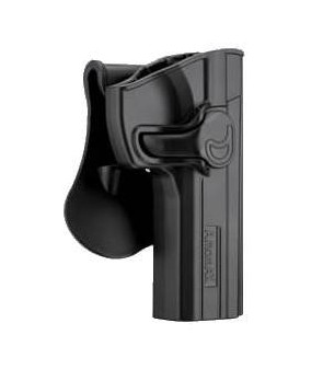 Amomax Holster Rigide SP-01 Droitier Noir Rotatif 360°